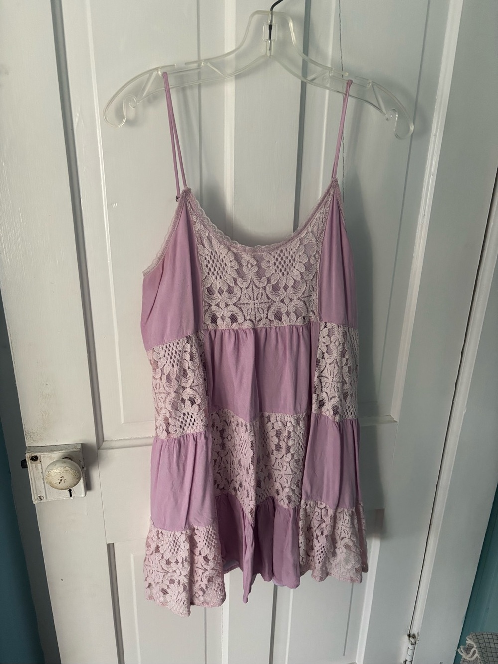 entro Pastel Lavender Lace Camisole Dress